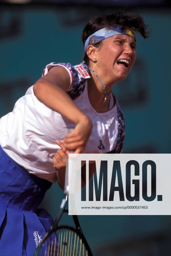 Iva Majoli Kroatien Aufschlag Tennis Damen French Open 1995 WTA