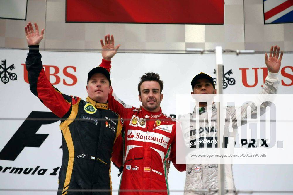 From Left Finnish F1 Driver Kimi Raikkonen Of Lotus Spanish F1