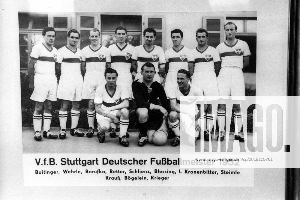 Bild Von Einem Mannschaftsfoto Des Vfb Stuttgart Dem Deutschen Meister