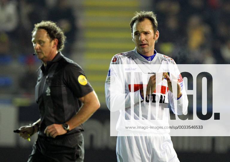 SINT TRUIDEN BELGIUM Referee Reinold Wiedemeijer And Westerlo S