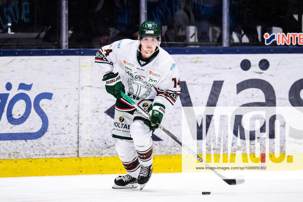 Tingsryds Elias Gunnarsson During The Ice Hockey Match In The