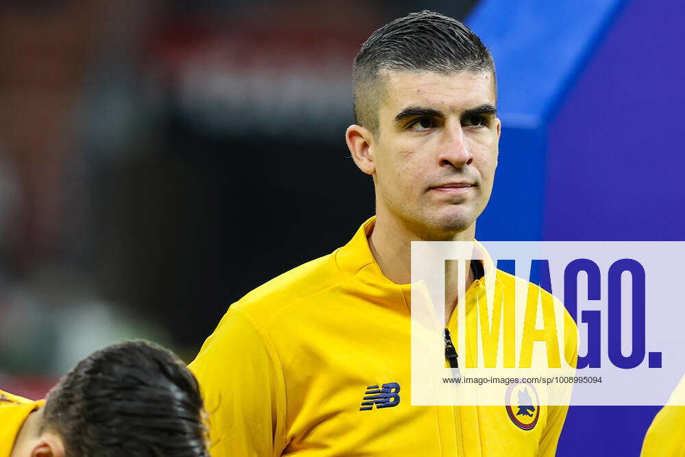 January 6 2022 Milan Italy Gianluca Mancini Of AS Roma Looks On