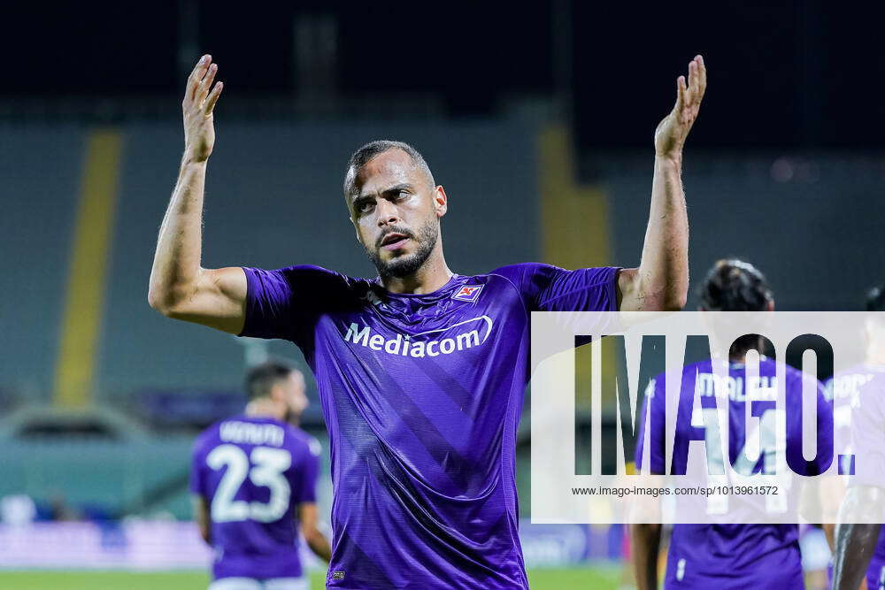 Arthur Cabral Of ACF Fiorentina Celebrates After Scoring Second Goal