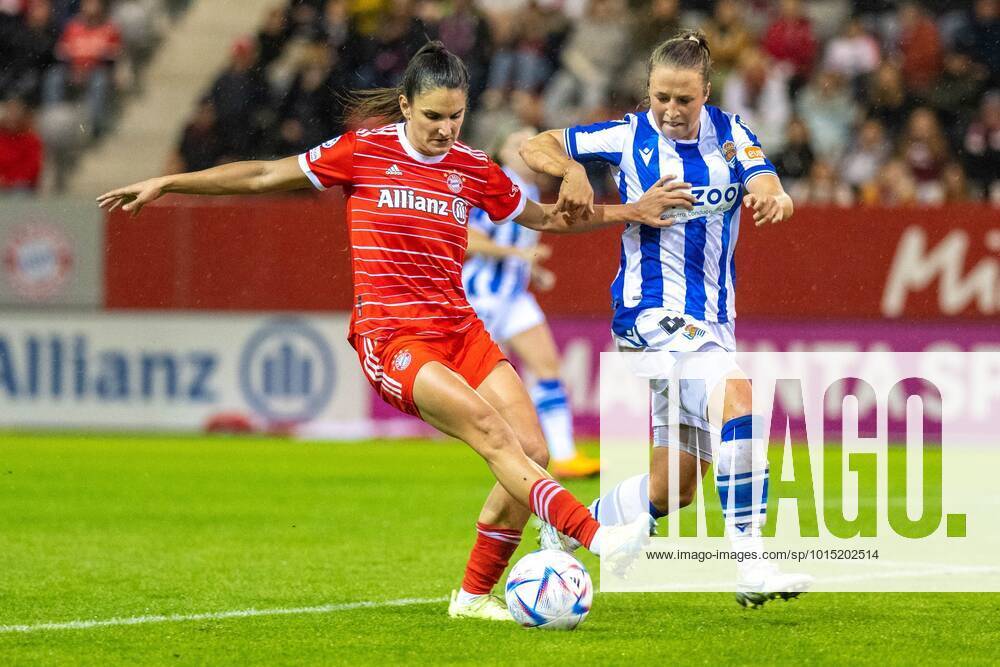 Jovana Damnjanovic 9 FC Bayern Frauen Michaela Specht 4 Real Sociedad