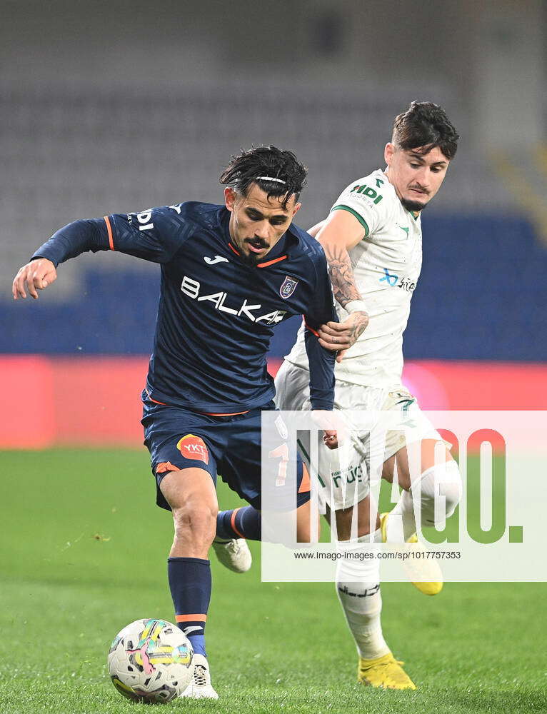 Serdar Gurler L Of Basaksehir FK And Borja Sainz Eguskiza Of