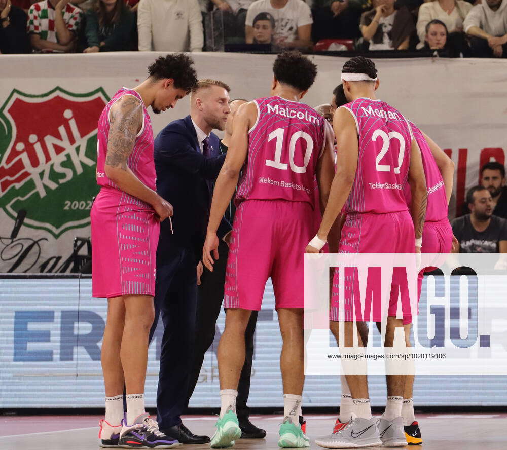 Players Of Telekom Baskets Bonn During The FIBA Champions League Group