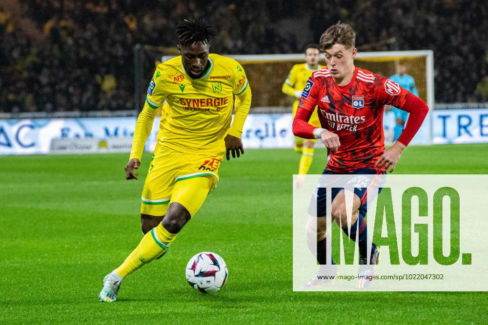 Evann Guessand Fc Nantes Johann Lepenant Ol Football Fc Nantes X