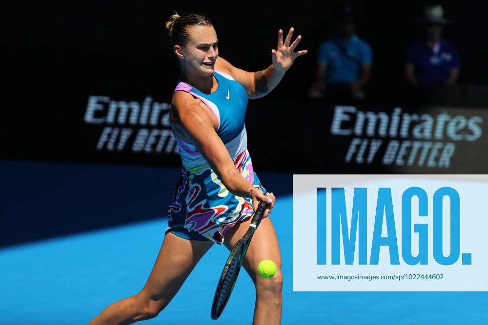 Aryna Sabalenka In Action During Round Match Between Aryna Sabalenka