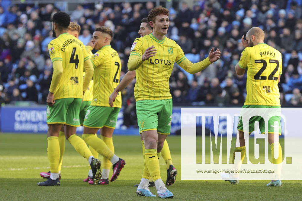 Coventry City V Norwich City Sky Bet Championship Josh Sargent Of