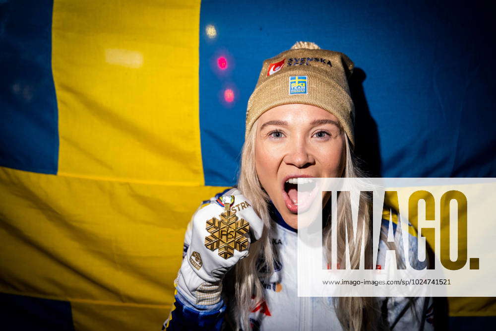 Gold Medalist Jonna Sundling Poses For A Portrait With Her Gold