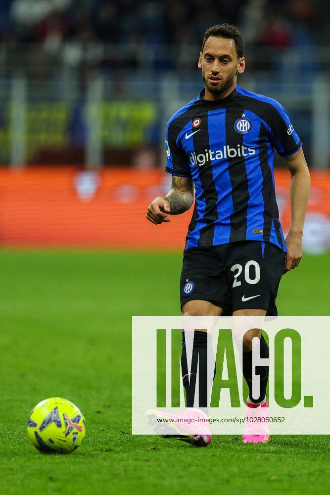 Hakan Calhanoglu Of Fc Internazionale In Action During Serie A