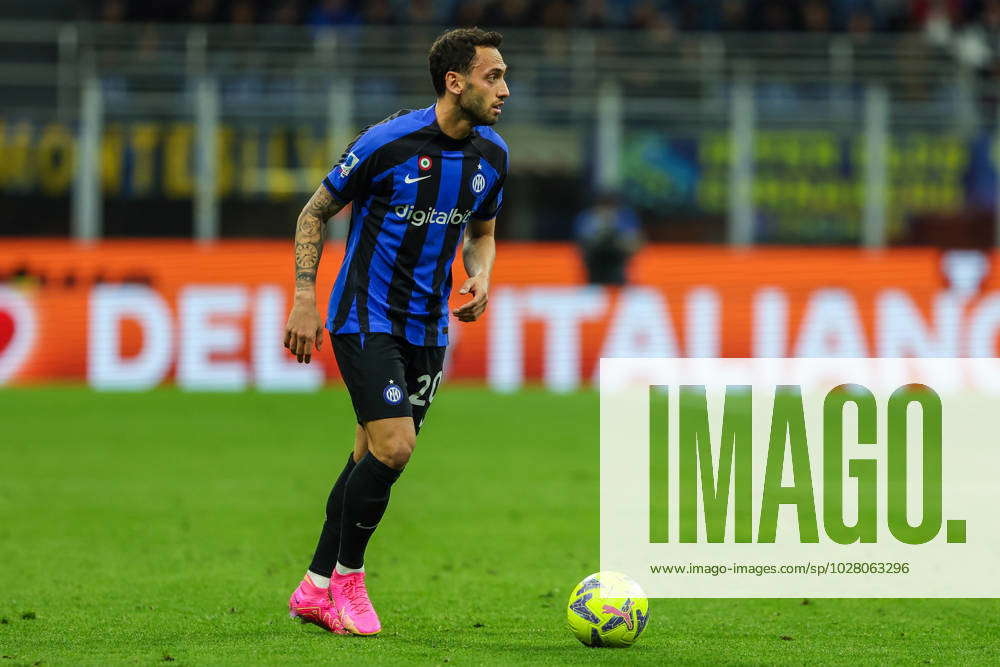 Hakan Calhanoglu Of Fc Internazionale In Action During Serie A