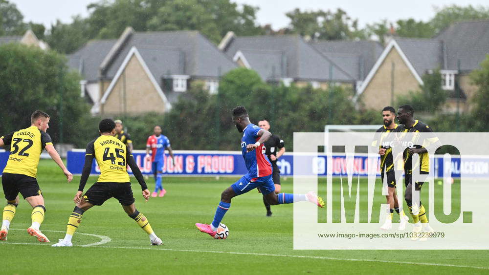 BECKENHAM ENGLAND JULY 22 Odsonne Edouard Of Crystal Palace Scoring