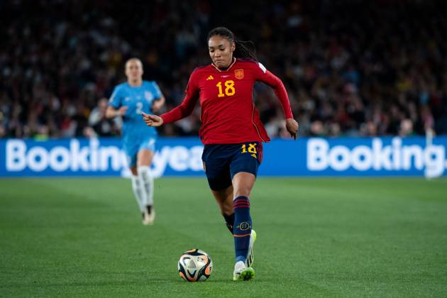 Salma Paralluelo Spain On The Ball Aus Spain Vs England Fifa