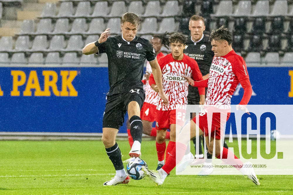 David Otto Sv Sandhausen And Lukas Ambros Sc Freiburg Ii Fight