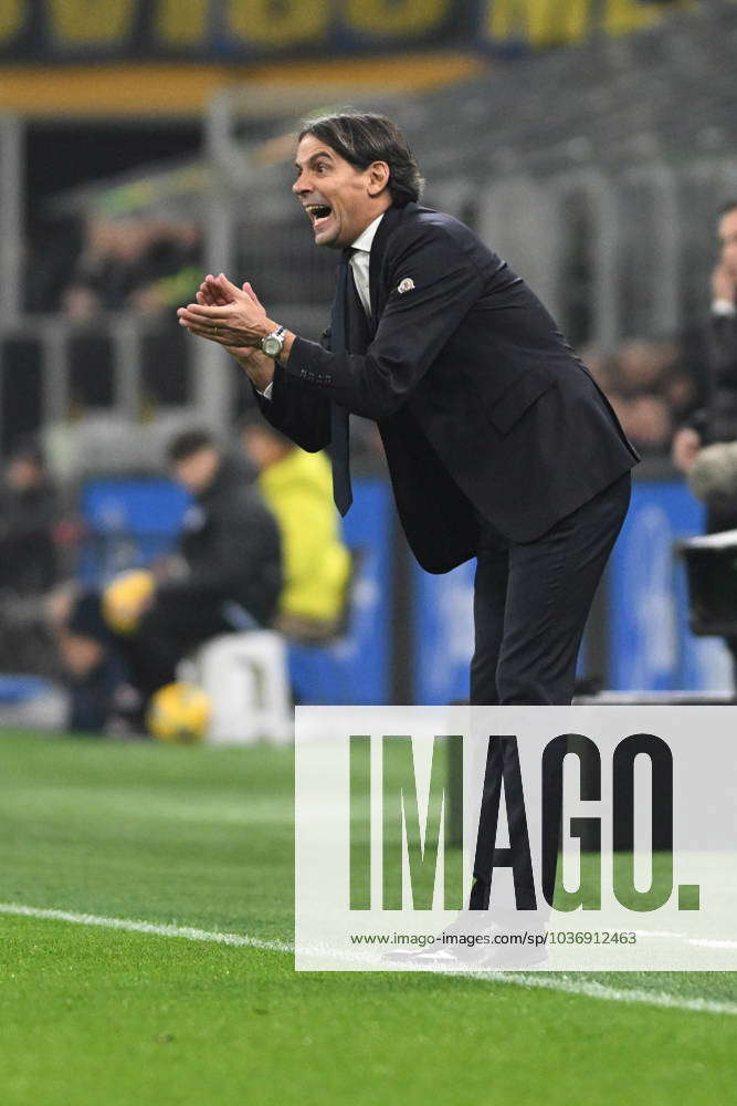 Coach Simone Inzaghi Of Fc Inter During The Italian Serie A Football