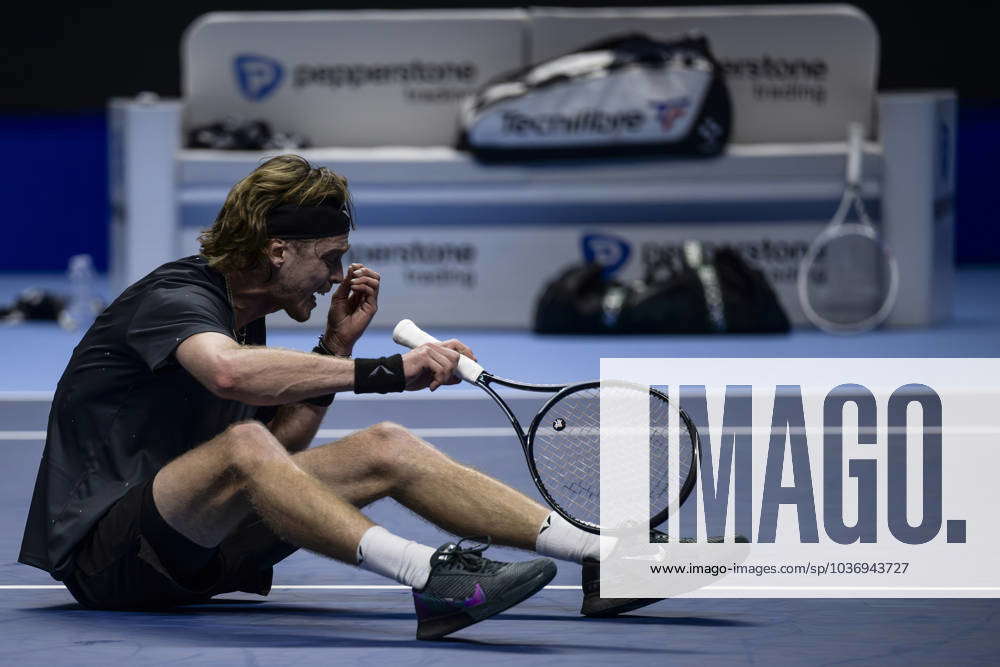 Nitto Atp Tennis Herren Finals Day Two Andrey Rublev Of Russia Looks