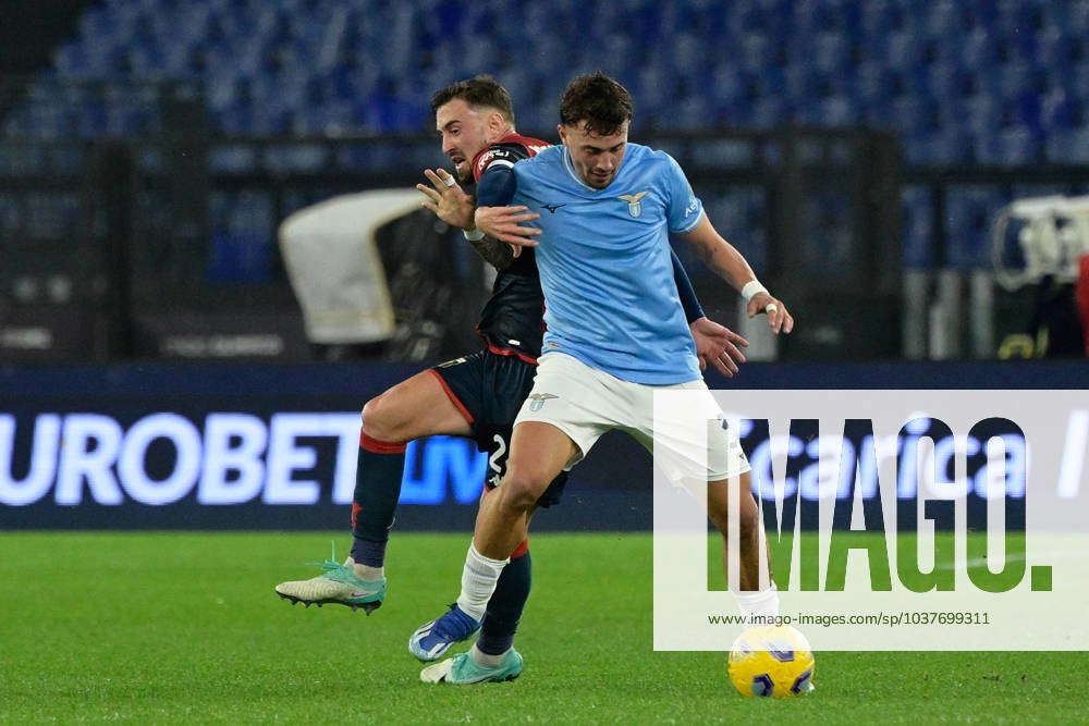 Luca Pellegrini SS Lazio Filip Jagiello Genoa CFC During The