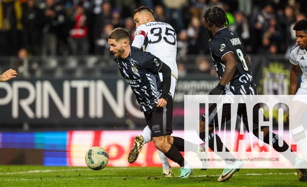 Charleroi S Antoine Bernier And Eupen S Boris Lambert Fight For The