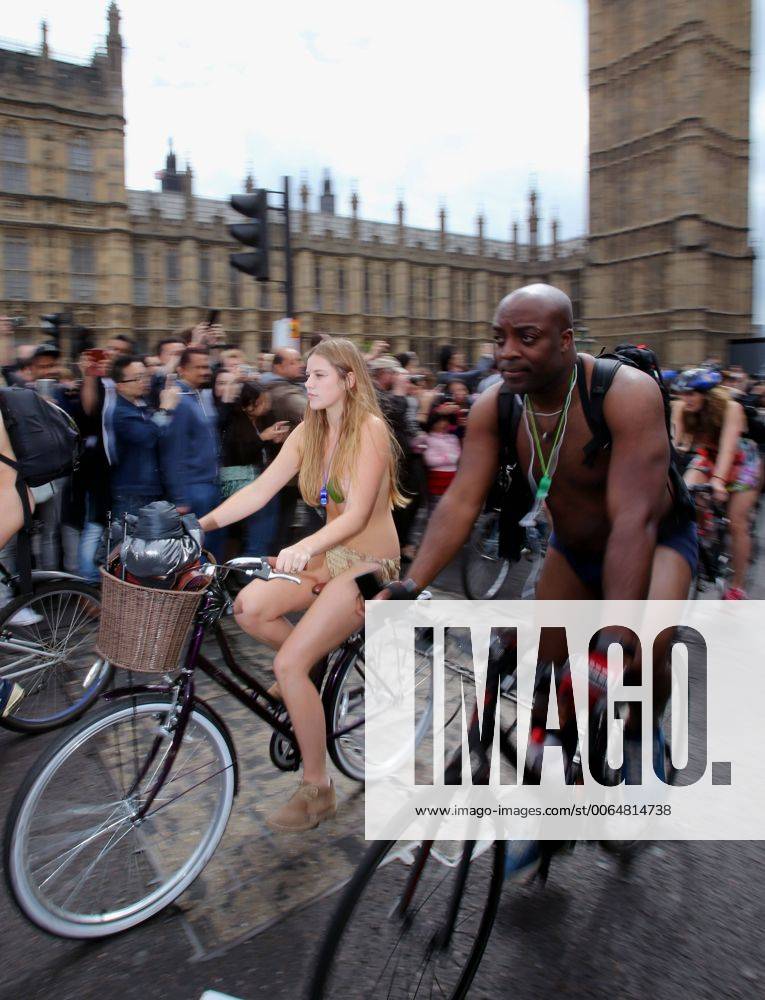 150613 LONDON June 13 2015 Nude Cyclists Take Part In The