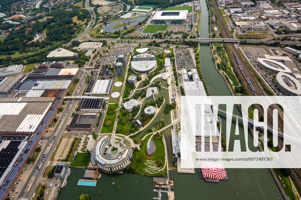 Luftbild Volkswagenwerk Wolfsburg Mit Autostadt Und The Ritz Carlton