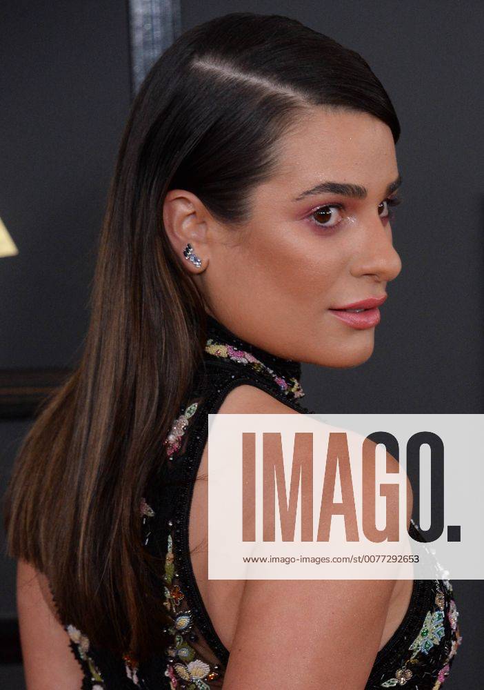 Actress Lea Michele Arrives For The Th Annual Grammy Awards Held At