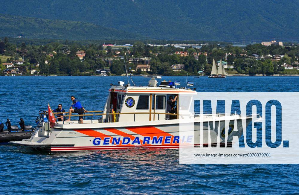 Schnellboot Jt Neree Der Seebrigade Der Kantonspolizei Waadt Auf