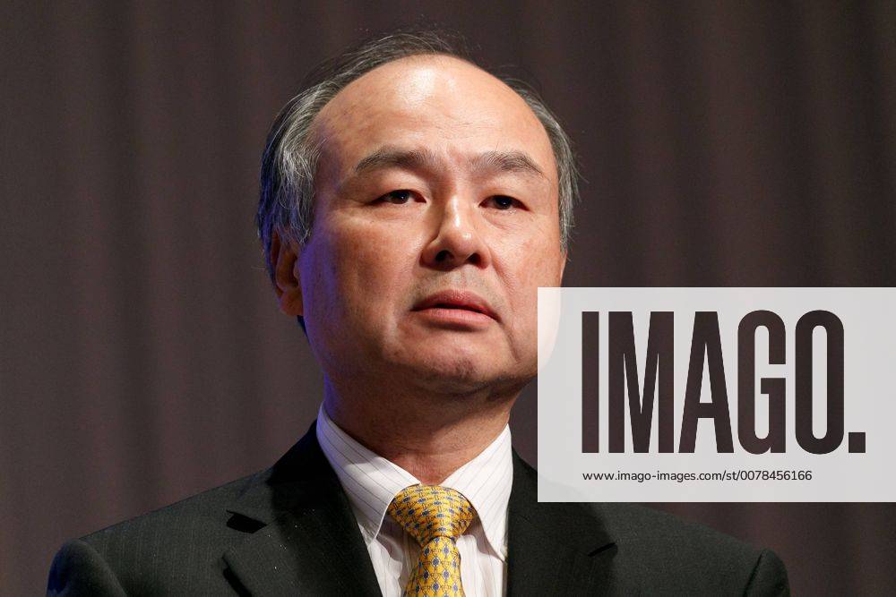 Softbank Chairman And Ceo Masayoshi Son Attends A Press Conference On