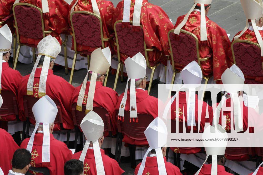 Vatican Pope Francis Pentecost Mass Cardinals And Bishops Attend A