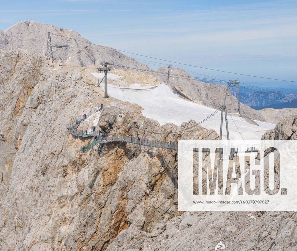 Dachstein S Dwand Skywalk Klettersteig Treppe Ins Nichts