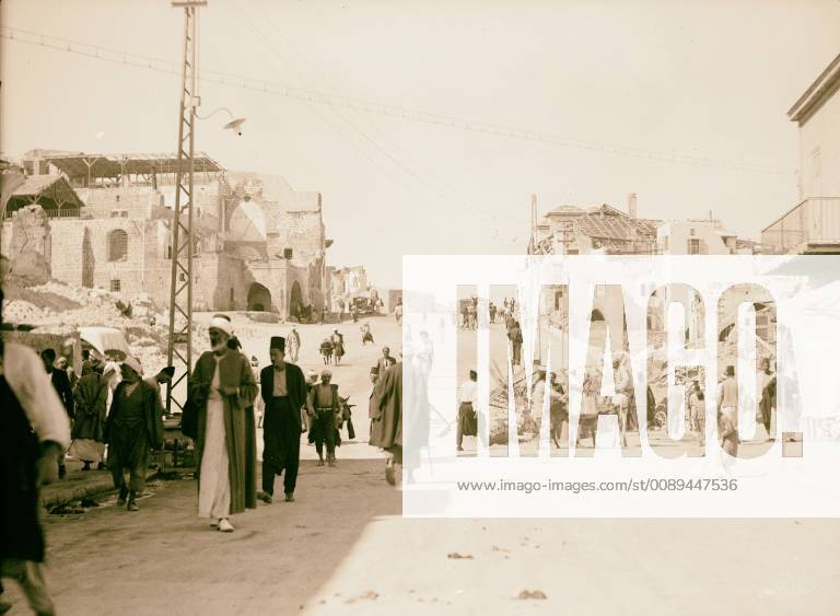 Palestine Disturbances The New Jaffa Boulevard Looking Toward The