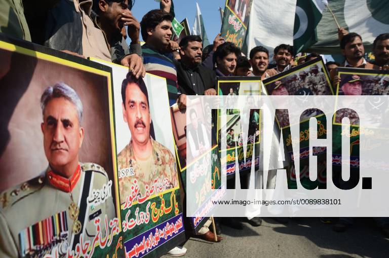 Pakistan Rally Against Indian Forces Aggression Pakistani Members Of