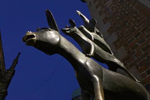 Bronze Sculpture Of The Bremen Town Musicians By Gerhard Marcks 1953