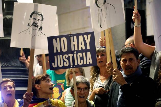 People Attend A Protest Against The Sentence Ruled By Supreme Court On