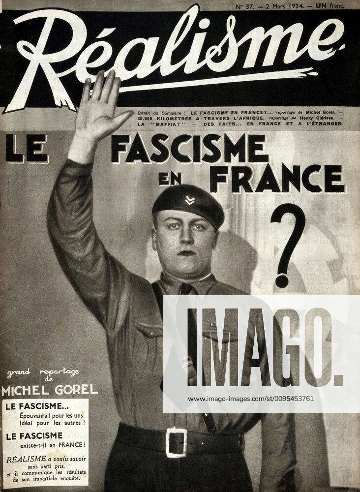 Fascisme Le Fascisme En France Photographie D Un Jeune Fasciste