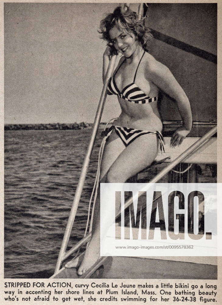 PIN UP Pin Up In A Bikini On The Deck Of A Boat Photograph Taken From