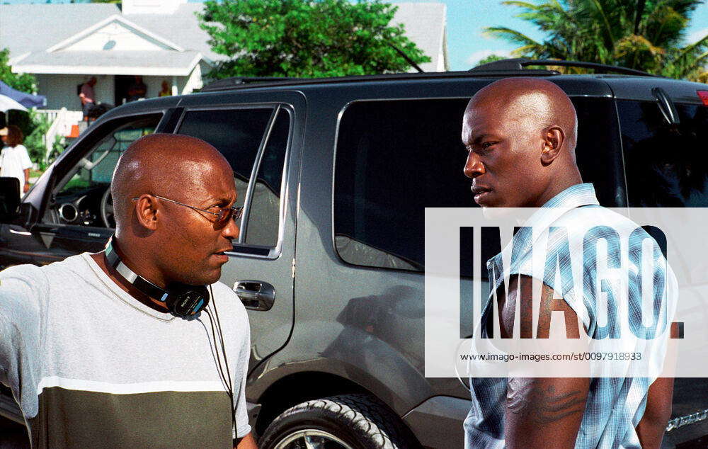 2 FAST 2 FURIOUS Director John Singleton Tyrese Gibson On Set 2003