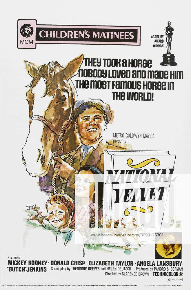 National Velvet Us Poster Art From Top Mickey Rooney Elizabeth