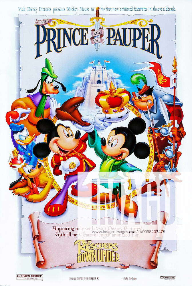 The Prince And The Pauper Us Poster Left From Top Goofy Donald Duck