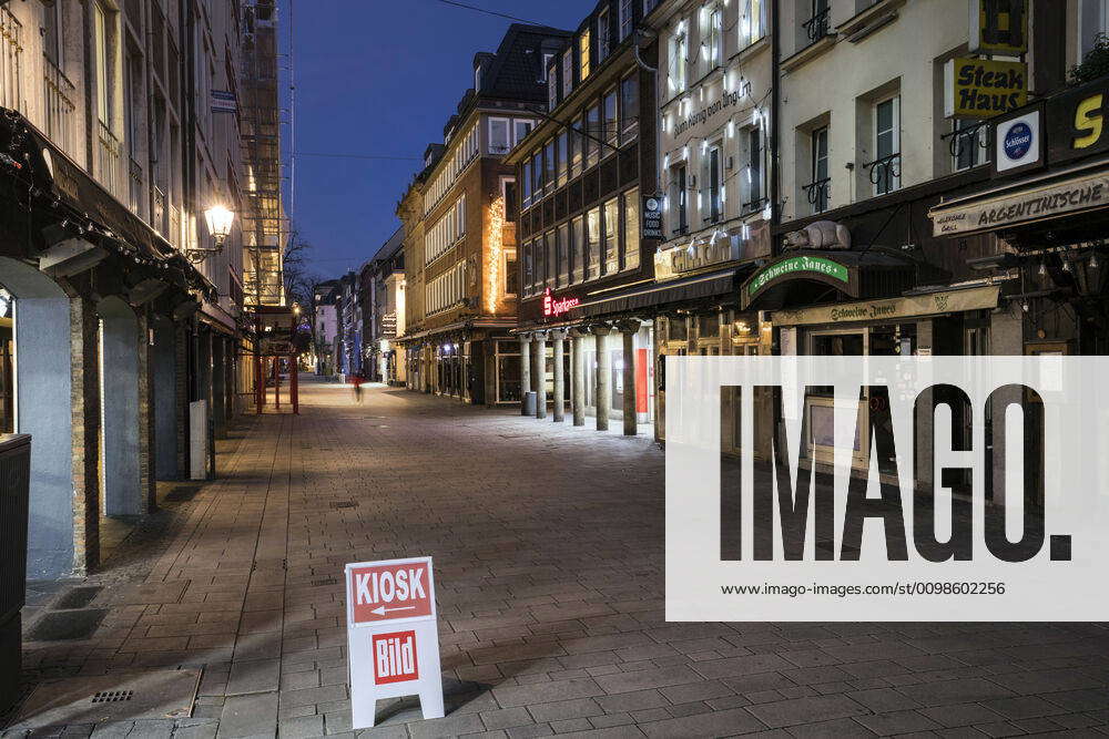 Bolker Straße in the old town of Düsseldorf The longest counter in the