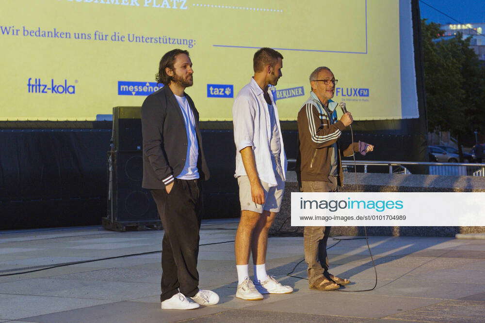 Dimitrij Schaad Marcel Danner And Dani Levy At The Open Air Premiere