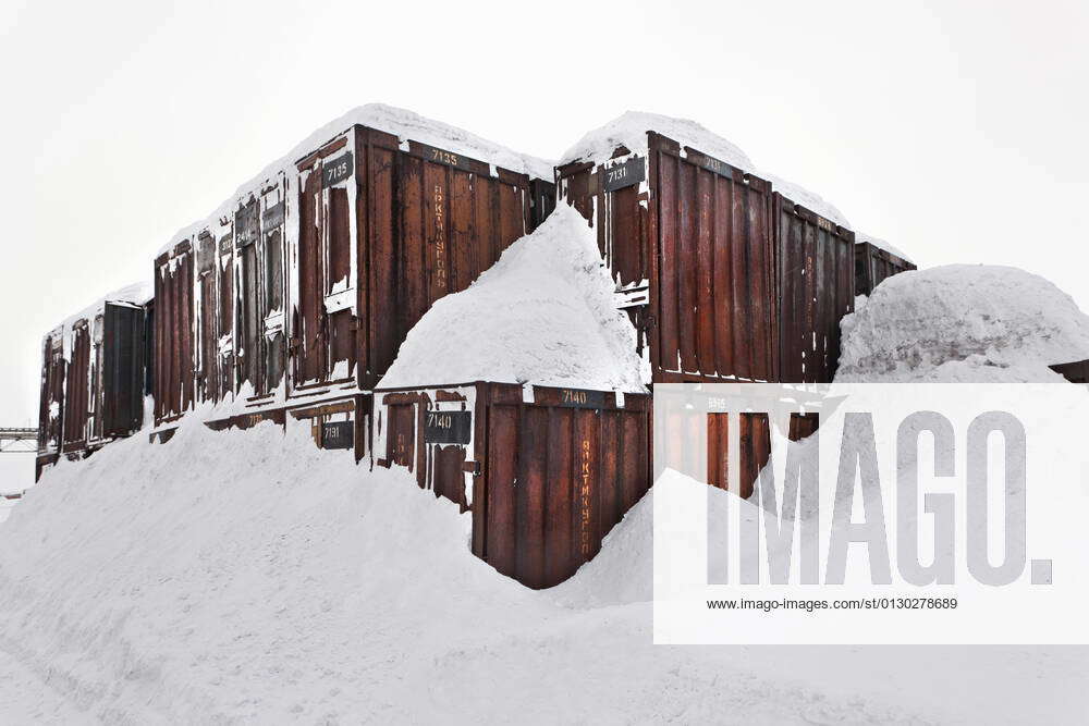 Shipping Containers Covered In Snow RM Tom Lindboe