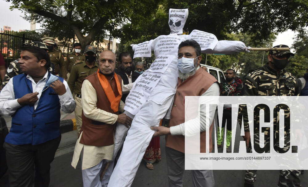 New Delhi India December Supporters And Members Of United Hindu