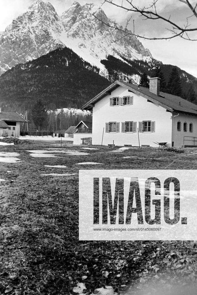 Alpspitze Waxenstein Zugspitze Grainau Historisches Bild Und