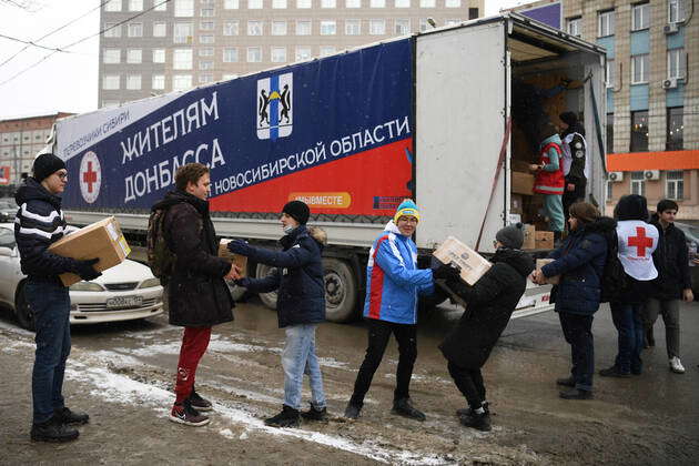 Ukraine Konflikt Russland Hilfsg Ter F R Gefl Chtete In Nowosibirsk