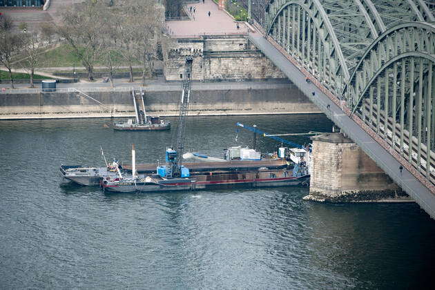 View From The East Bank Of The Rhine To The City Of Cologne Panorama