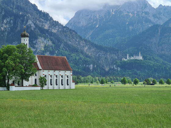 Schwangau Theme Photo Germany Church St Coloman Bavaria Schwangau