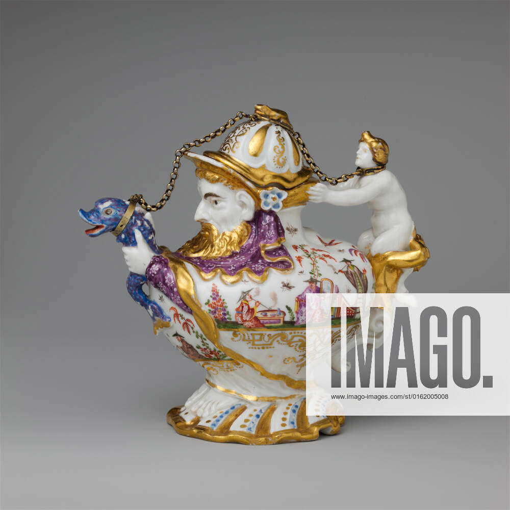 Teapot With Cover Ca Meissen Manufactory German One Of The