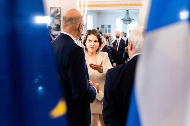 German Foreign Minister Annalena Baerbock In Talks With The Foreign