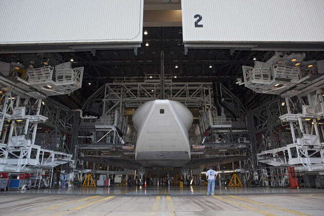 CAPE CANAVERAL Fla With Space Shuttle Endeavour As The Backdrop